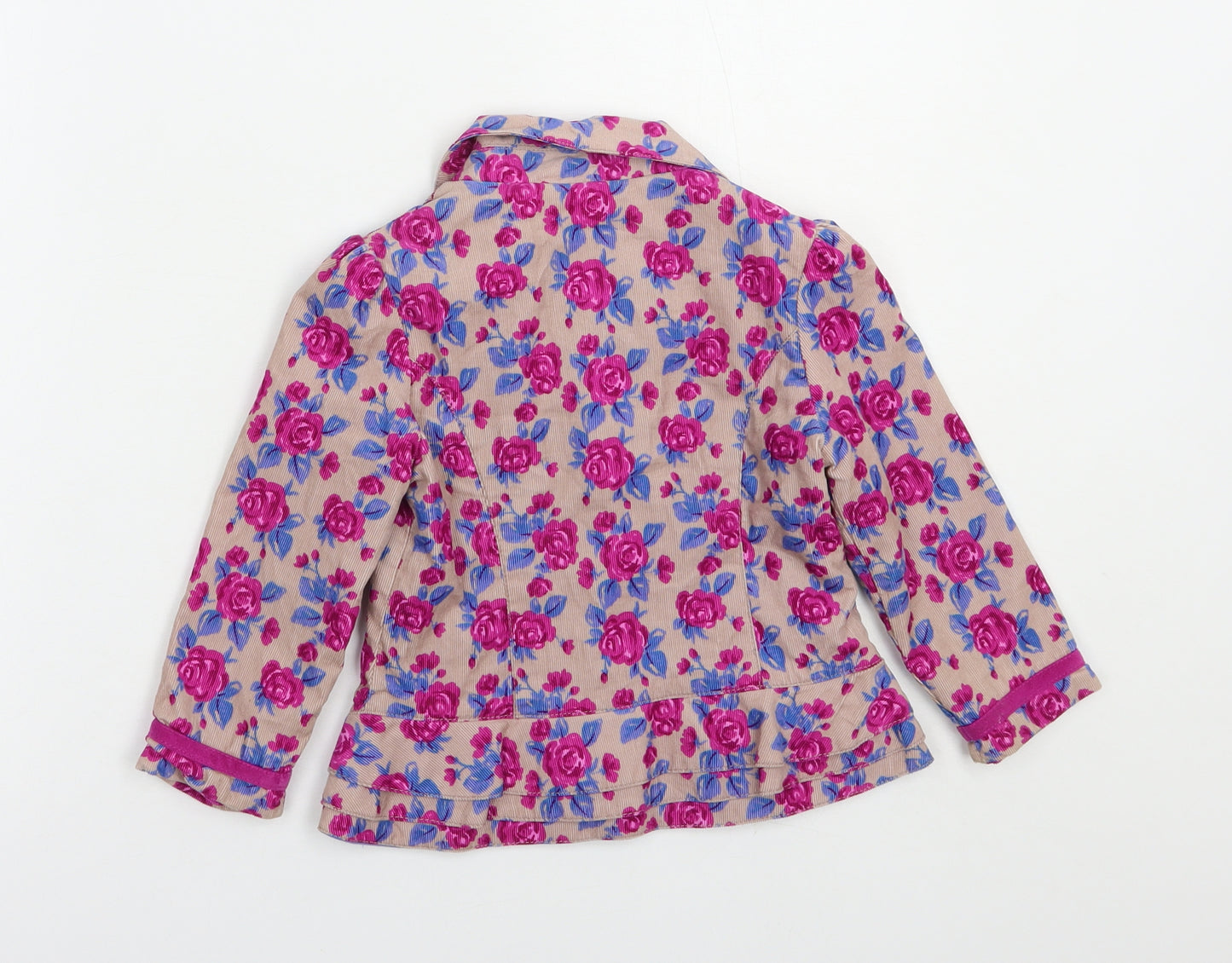 Autograph Girls Pink Floral  Jacket Blazer Size 2-3 Years  Button