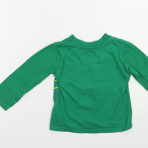 Primark Baby Green  Cotton Kimono T-Shirt Size 18-24 Months Crew Neck Pullover - Mickey Mouse