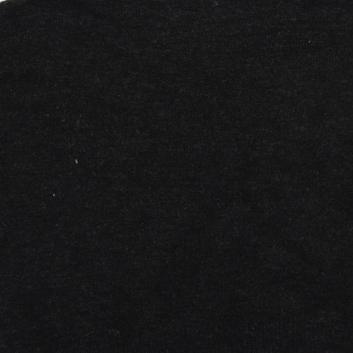 H&M Womens Grey Boat Neck  Acrylic Pullover Jumper Size S