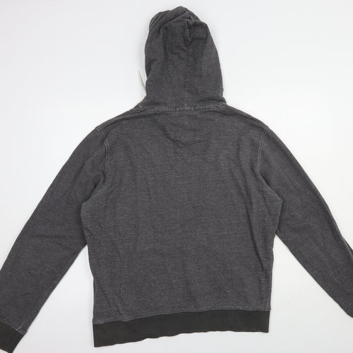 SoulCal&Co Mens Grey  Cotton Pullover Hoodie Size XL