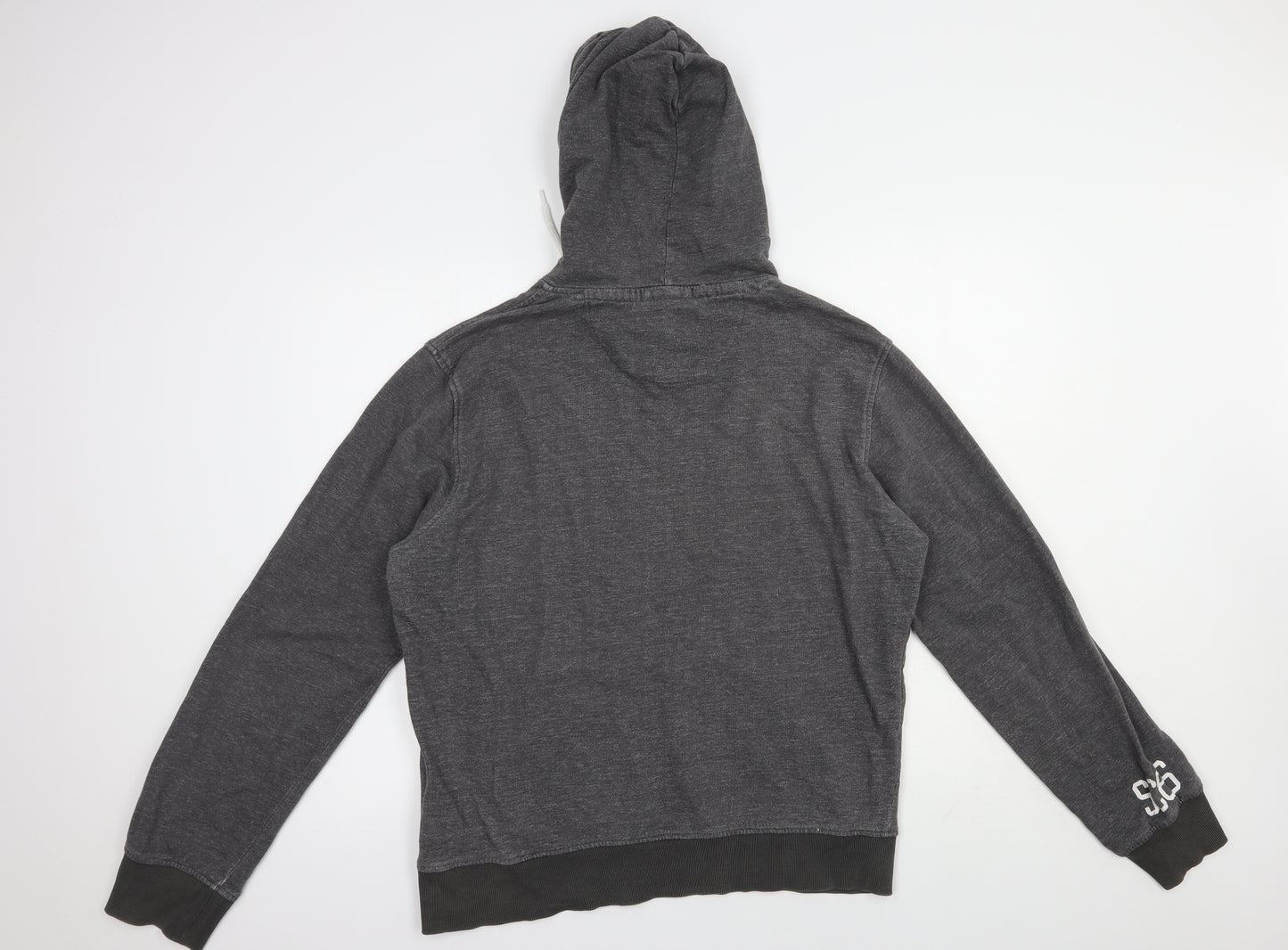 SoulCal&Co Mens Grey  Cotton Pullover Hoodie Size XL