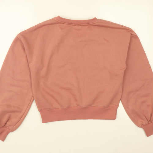 Primark Womens Pink V-Neck  Polyester Pullover Jumper Size XS   - Minnie Mouse