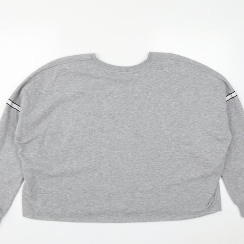 Primark Womens Grey  Polyester Pullover Sweatshirt Size L