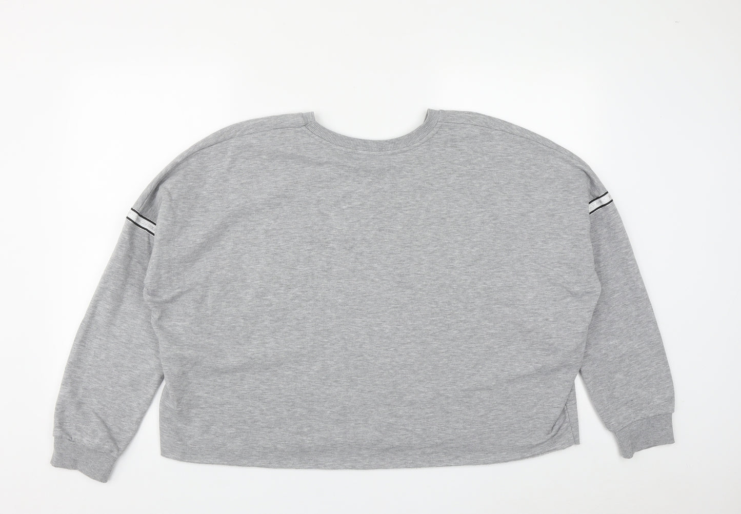 Primark Womens Grey  Polyester Pullover Sweatshirt Size L