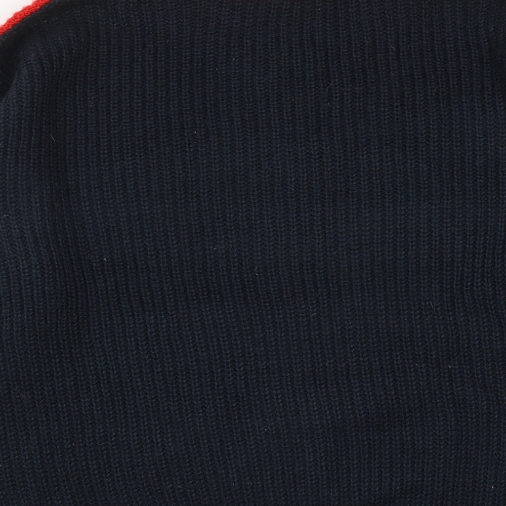 H&M Womens Multicoloured Round Neck  Acrylic Pullover Jumper Size M