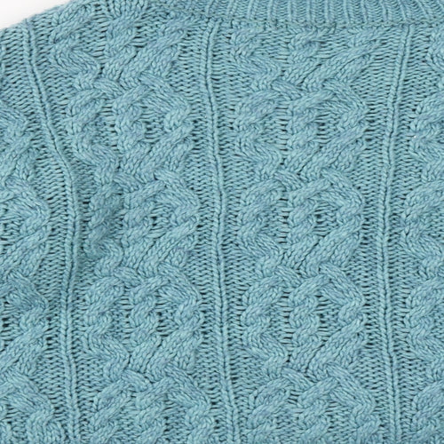 H&M Womens Green Roll Neck  Acrylic Pullover Jumper Size M