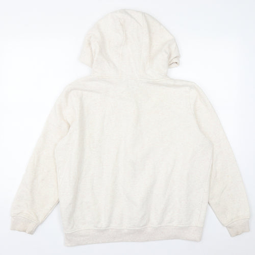 Primark Womens Beige  Cotton Full Zip Hoodie Size L  Zip