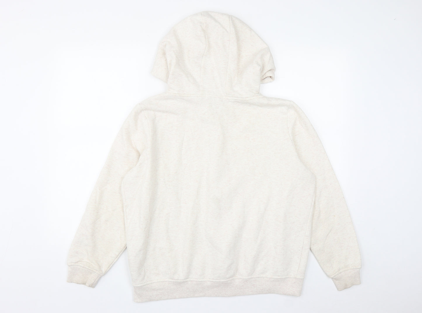 Primark Womens Beige  Cotton Full Zip Hoodie Size L  Zip
