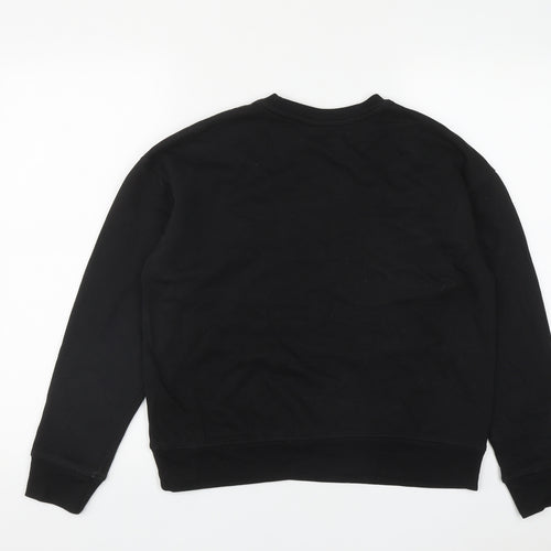 Disney Womens Black Round Neck  Polyester Pullover Jumper Size XS