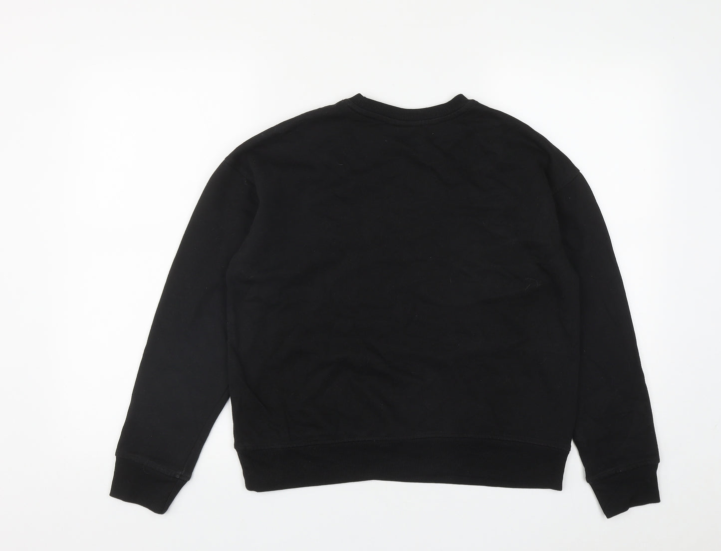 Disney Womens Black Round Neck  Polyester Pullover Jumper Size XS