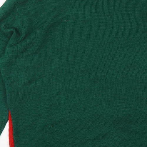 Nizzin Mens Green Round Neck  Acrylic Pullover Jumper Size L   - Christmas Jumper