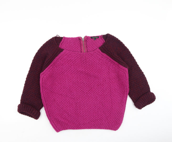 River Island  Womens Multicoloured Round Neck  Acrylic Pullover Jumper Size 10