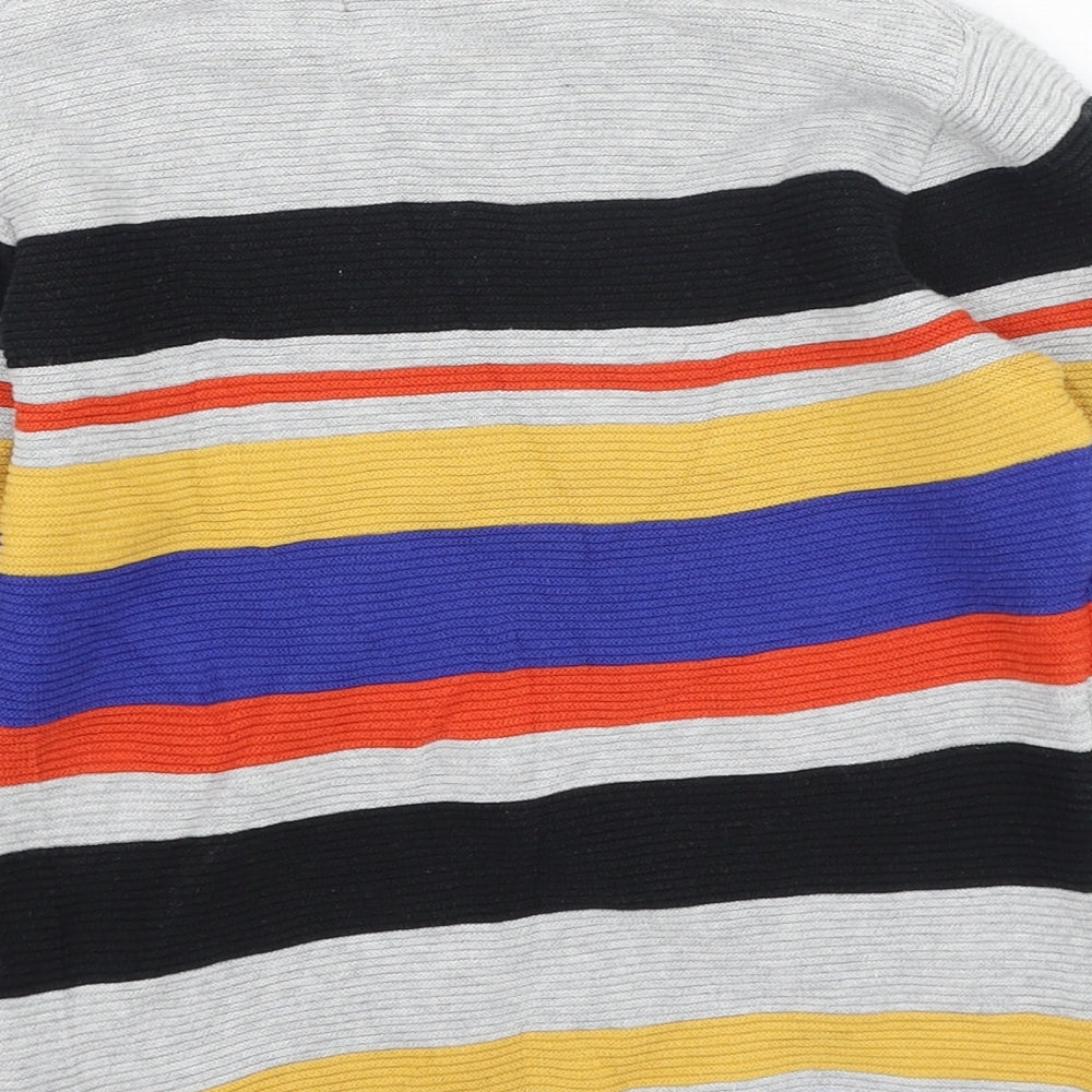 George  Boys Multicoloured Striped Cotton Pullover Sweatshirt Size 14 Years