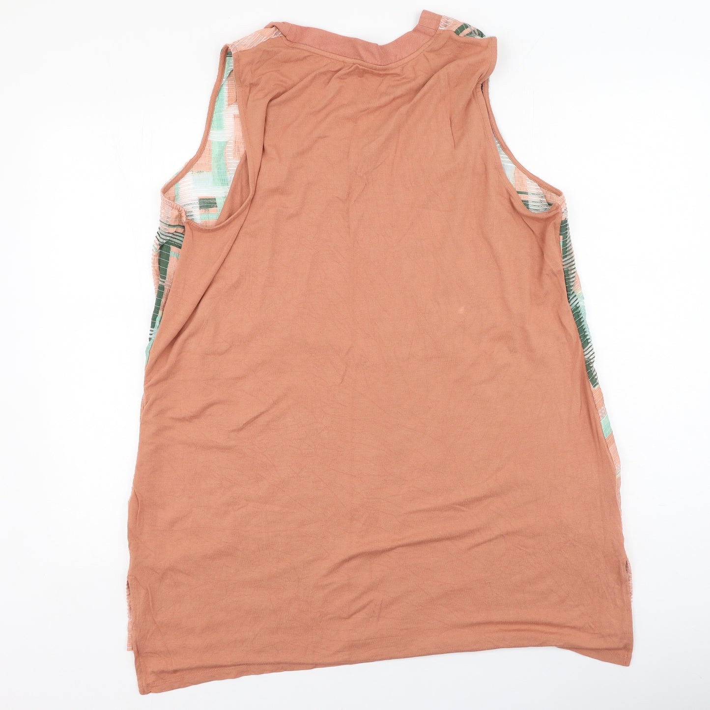 NEXT Womens Multicoloured  Viscose Basic Tank Size 22 Round Neck