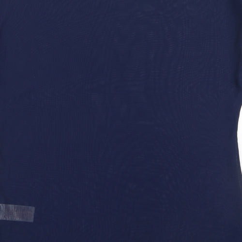 Peacocks Womens Blue  Polyester Basic T-Shirt Size 10 Round Neck