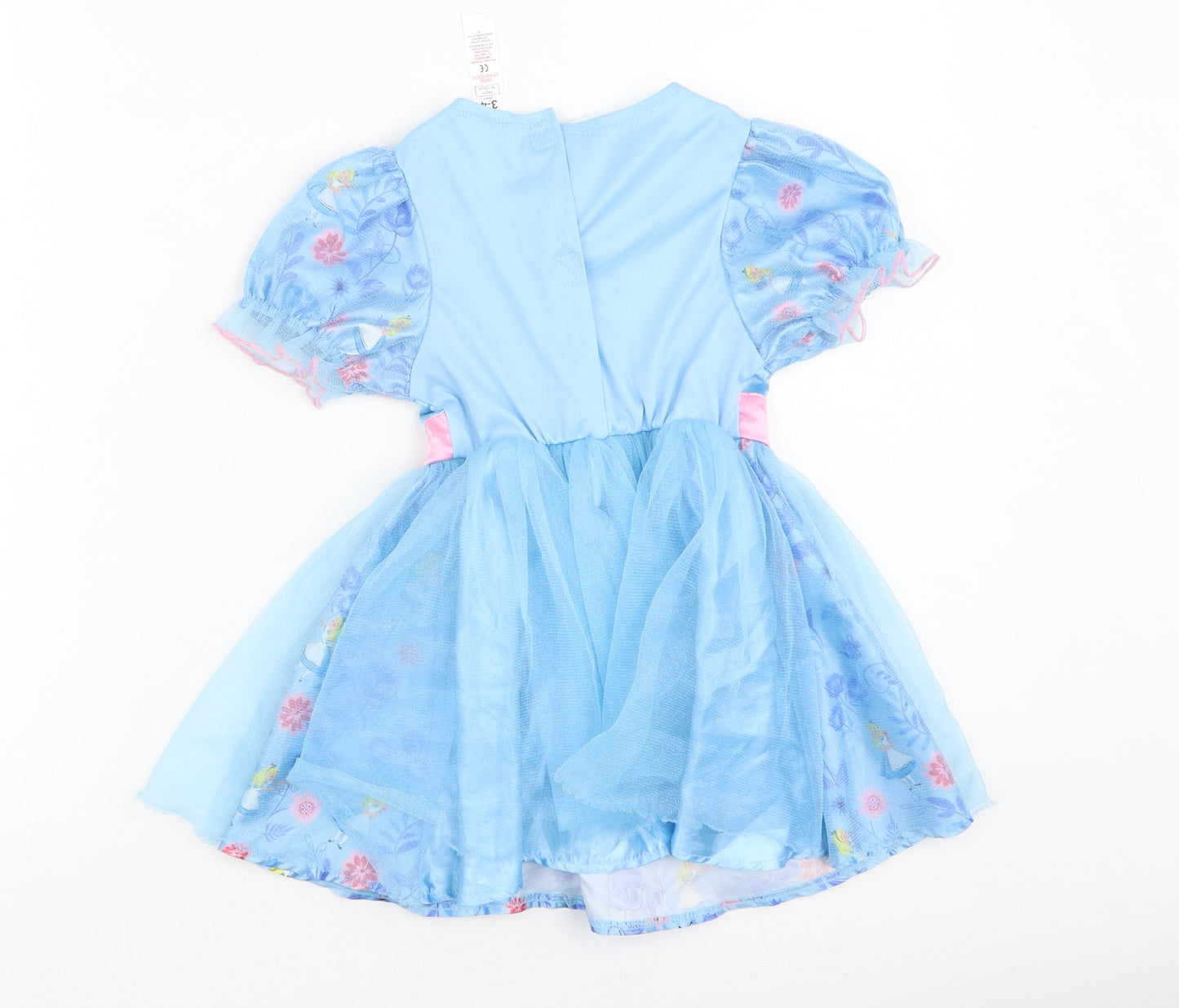 George  Girls Beige  Polyester Ball Gown  Size 3-4 Years  Round Neck  - fancy dress