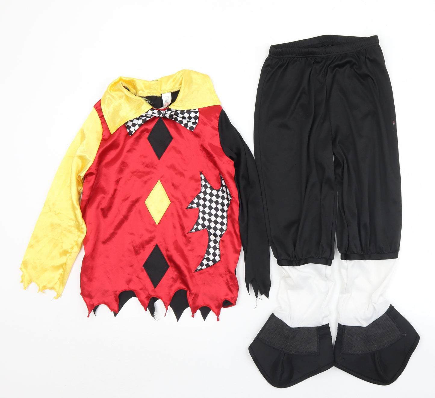 TU Boys Multicoloured Check Polyester  Pyjama Set Size 5-6 Years  Hook & Eye - 5-7 years. Fancy Dress