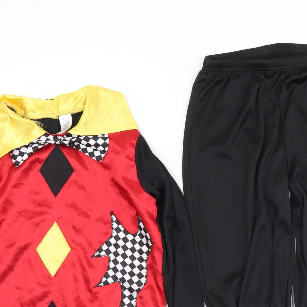 TU Boys Multicoloured Check Polyester  Pyjama Set Size 5-6 Years  Hook & Eye - 5-7 years. Fancy Dress