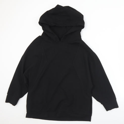 Zara Womens Black  Polyester Pullover Hoodie Size S