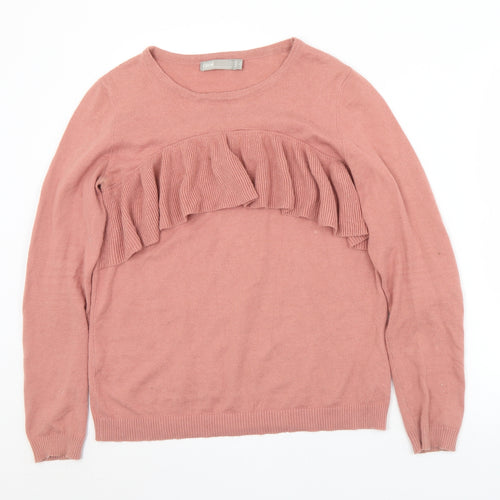 ASOS Womens Pink Round Neck  Cotton Pullover Jumper Size 12