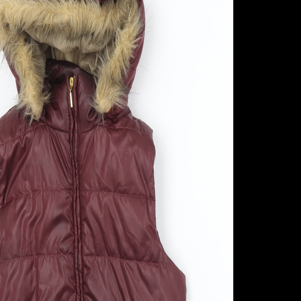 Preworn Womens Purple   Gilet Jacket Size 14  Zip