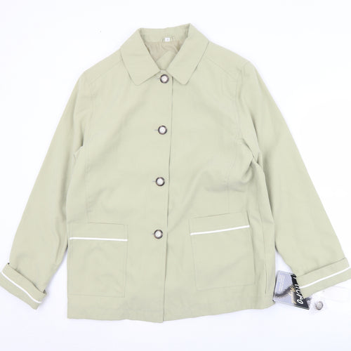 Micro Royale Womens Green   Jacket  Size 12  Button