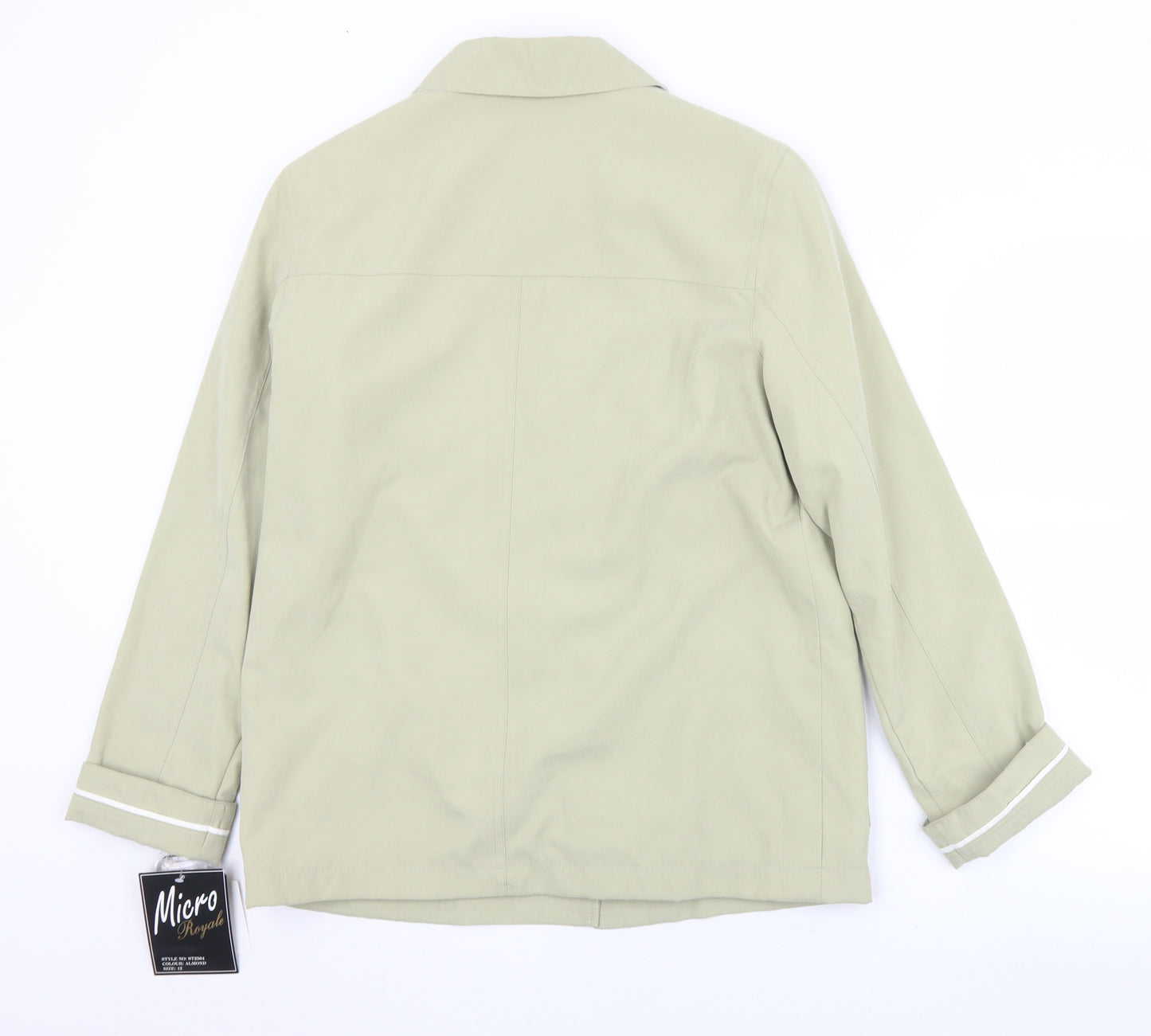 Micro Royale Womens Green   Jacket  Size 12  Button
