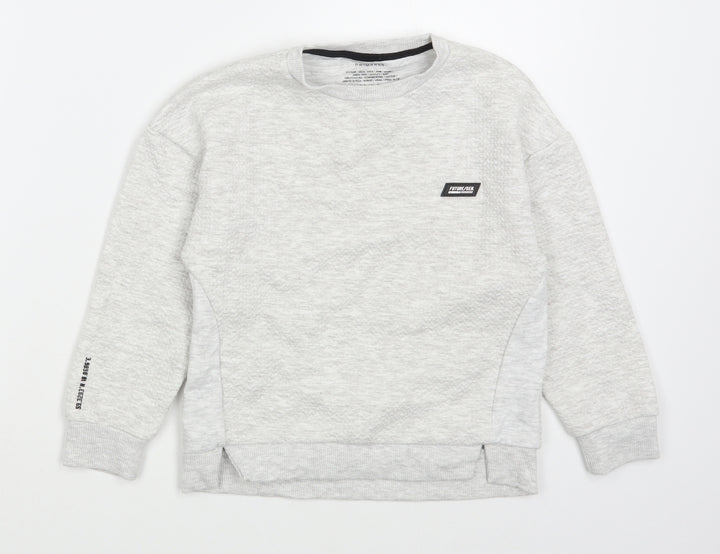 Primark Boys Gold  Cotton Pullover Sweatshirt Size 5-6 Years  Pullover