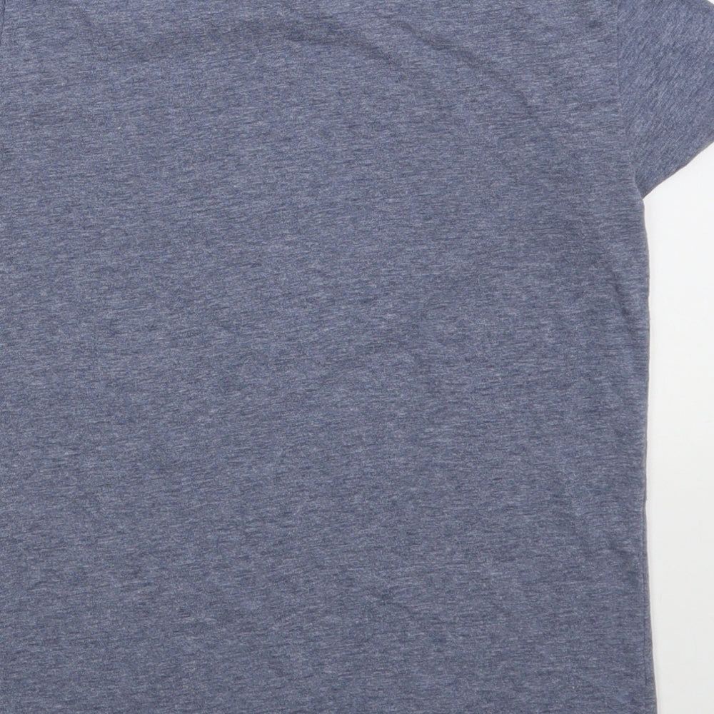 Sisley Boys Blue  Cotton Basic T-Shirt Size 8-9 Years Round Neck Pullover