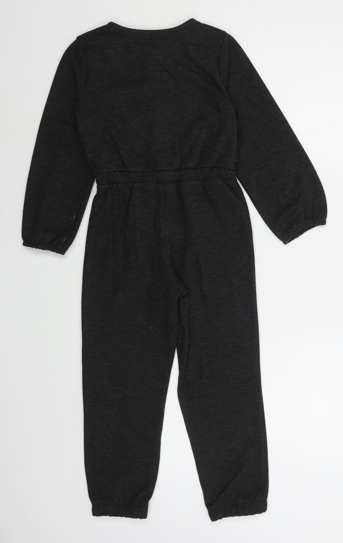 Dunnes Stores Girls Grey  Polyester Coverall One-Piece Size 6-7 Years  Button