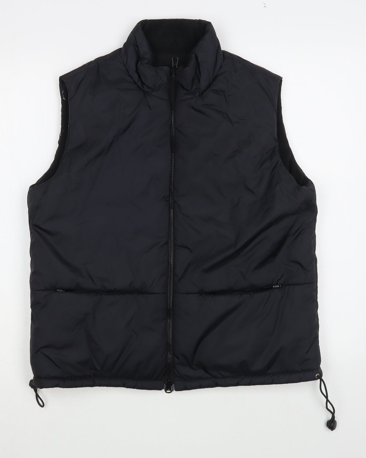 Linea Mens Black   Gilet Coat Size S  Zip