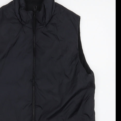 Linea Mens Black   Gilet Coat Size S  Zip