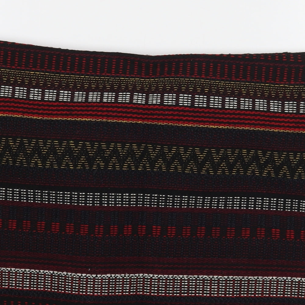 George Womens Multicoloured Striped Polyester A-Line Skirt Size 14   Zip