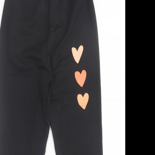 SheIn Girls Black  Polyester Jogger Trousers Size 9 Months  Regular
