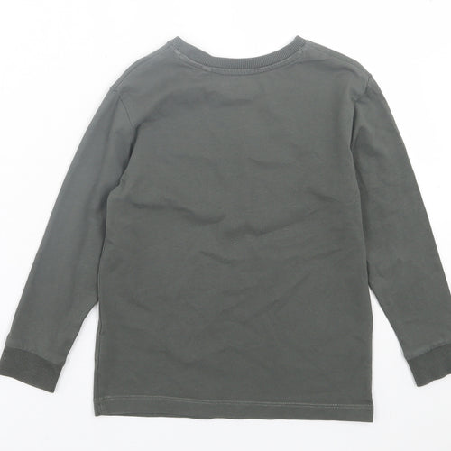 NEXT Boys Green Camouflage Cotton Basic Casual Size 5 Years Crew Neck Pullover