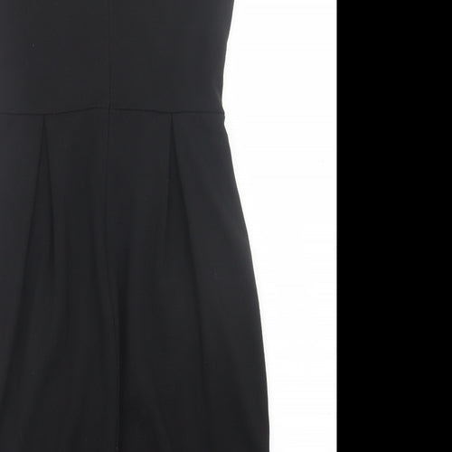 Atmosphere Womens Black  Polyester A-Line  Size 10  Crew Neck Zip
