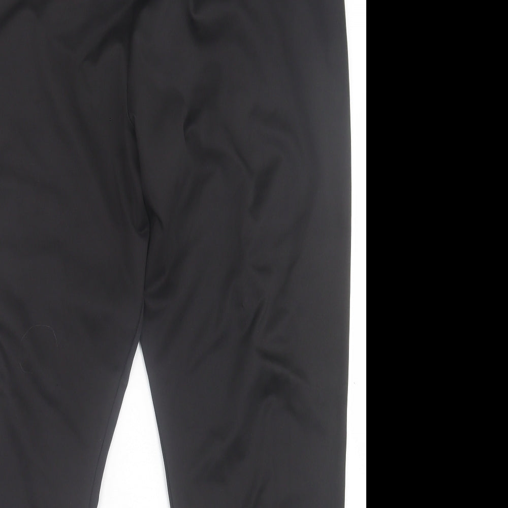 Boohoo Womens Black  Polyester Capri Leggings Size 22 L28 in