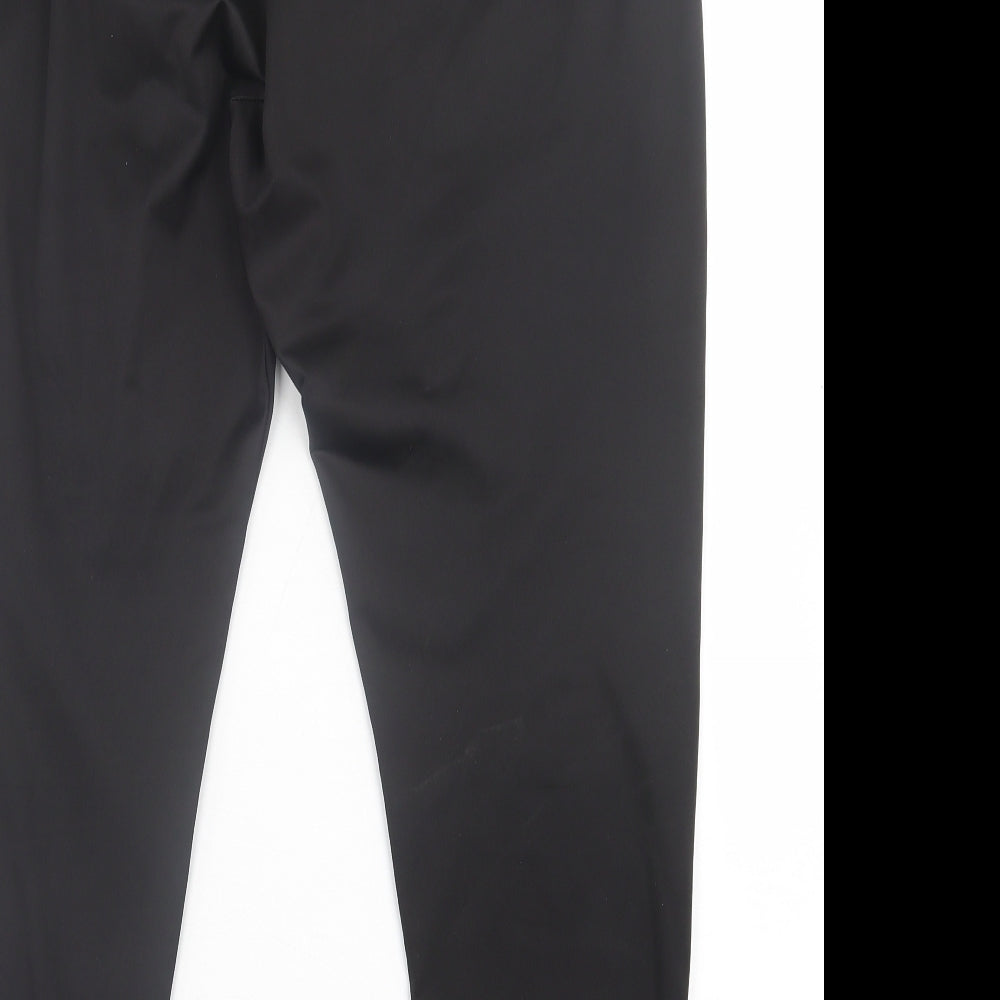 Boohoo Womens Black  Polyester Capri Leggings Size 22 L28 in