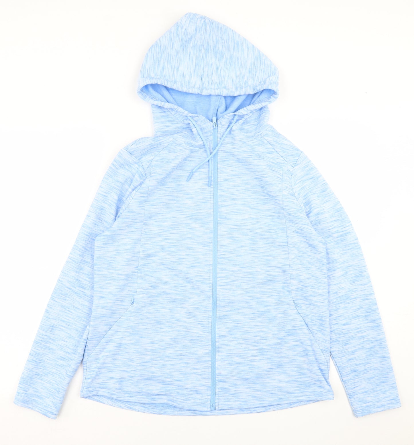Dunnes Stores Womens Blue  Polyester Full Zip Hoodie Size M  Zip