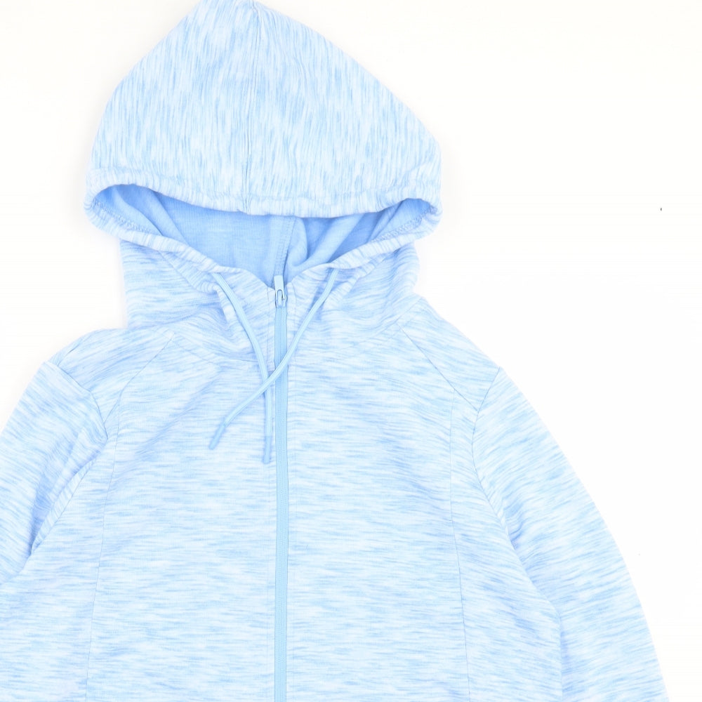 Dunnes Stores Womens Blue  Polyester Full Zip Hoodie Size M  Zip