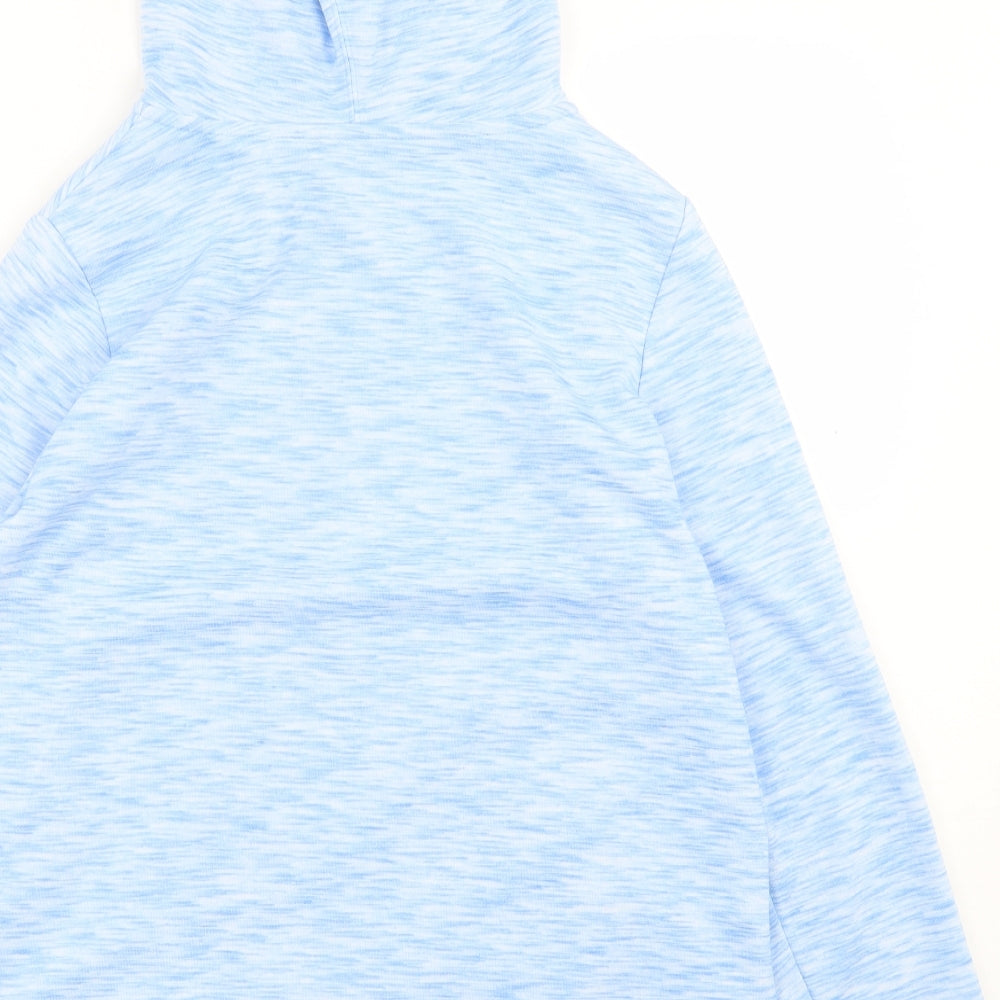 Dunnes Stores Womens Blue  Polyester Full Zip Hoodie Size M  Zip