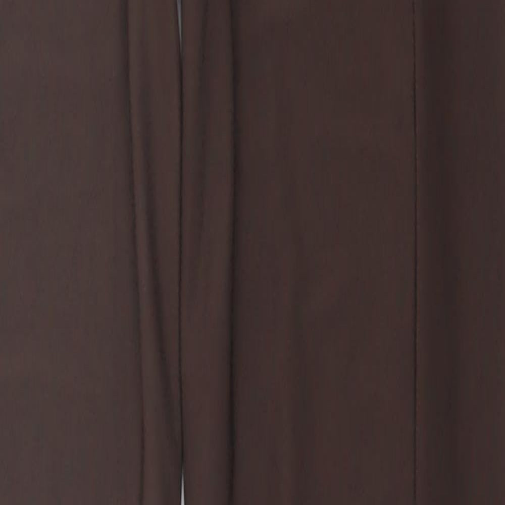 PRETTYLITTLETHING Womens Brown  Polyester Capri Leggings Size 6 L32 in
