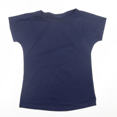 Dunnes Stores Mens Blue  Polyester Basic T-Shirt Size S Crew Neck Pullover