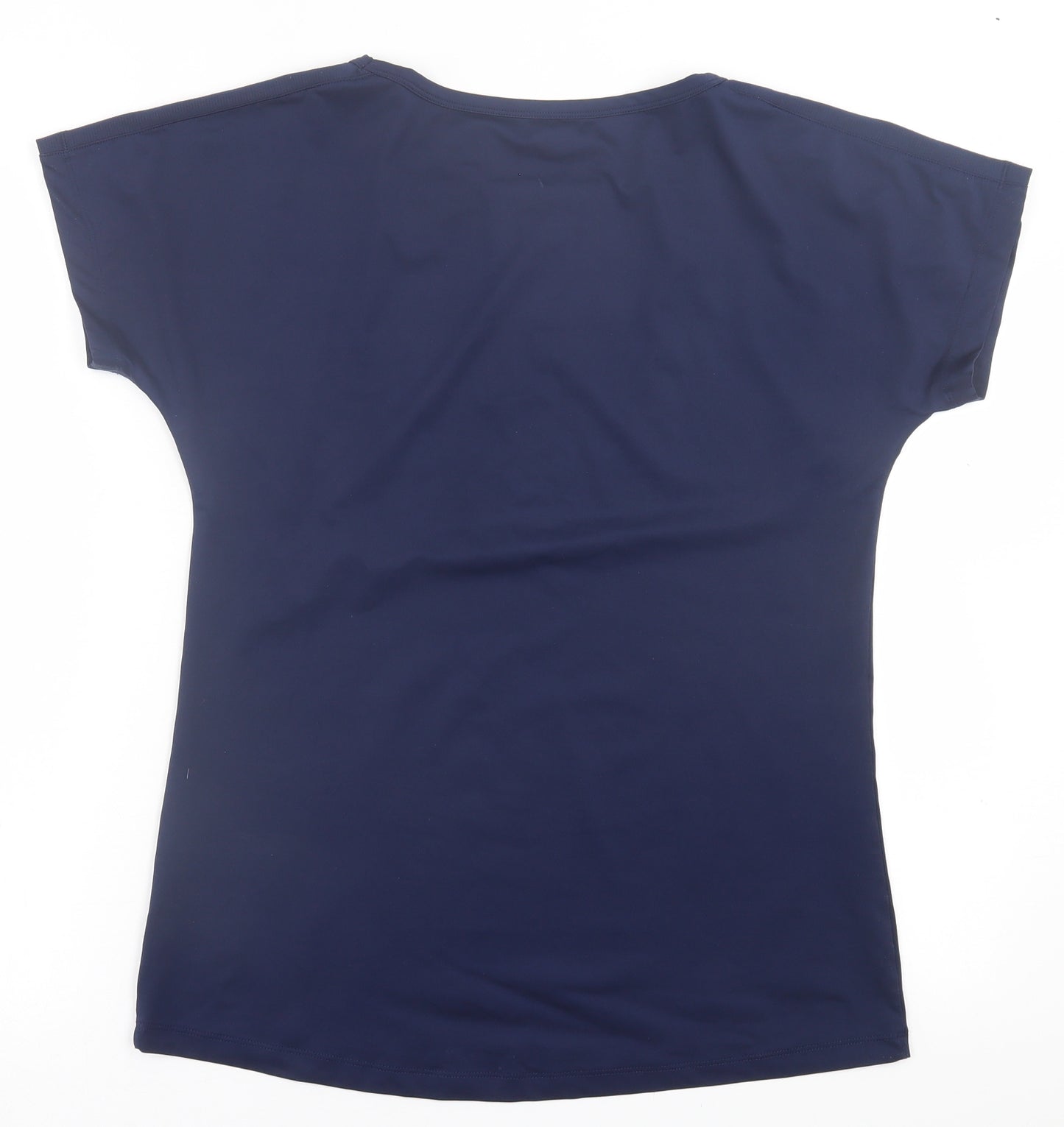Dunnes Stores Mens Blue  Polyester Basic T-Shirt Size S Crew Neck Pullover