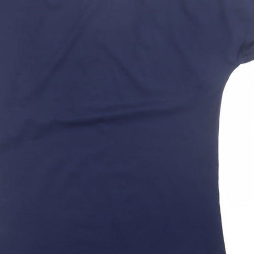 Dunnes Stores Mens Blue  Polyester Basic T-Shirt Size S Crew Neck Pullover