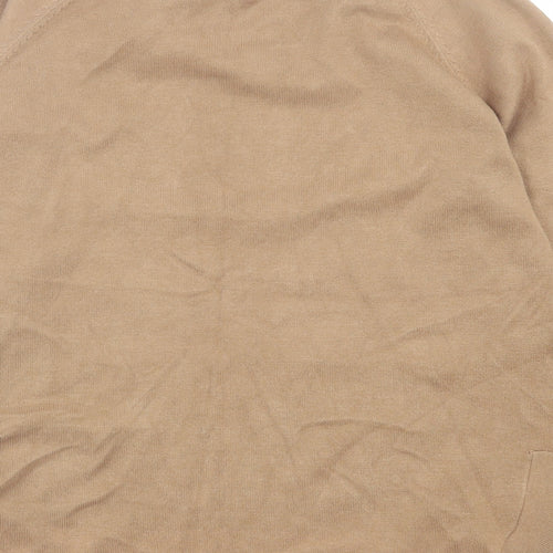 Gallery Womens Brown Crew Neck  Polyester Pullover Jumper Size S