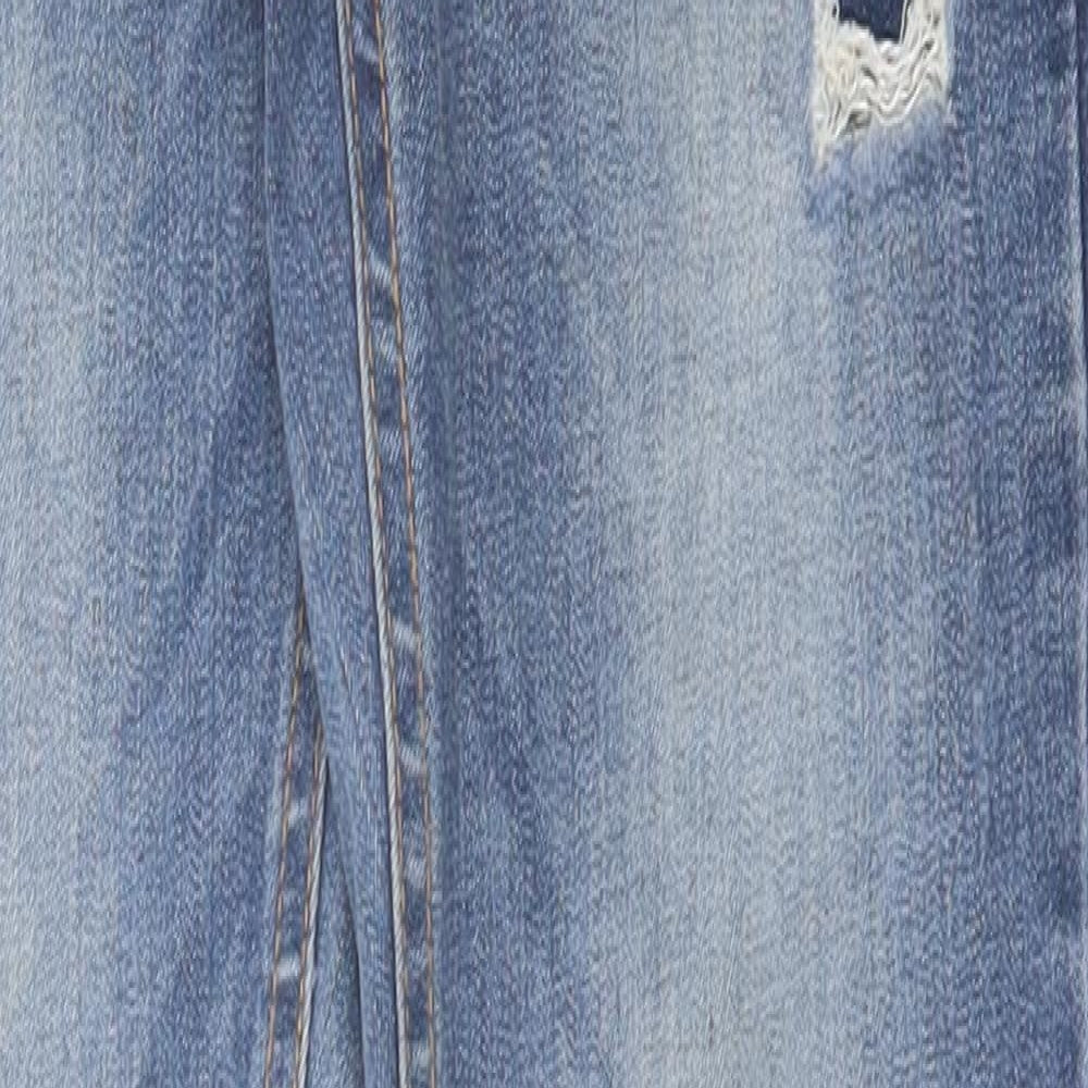 Pieces Womens Blue  Cotton Skinny Jeans Size S L31 in Regular Button