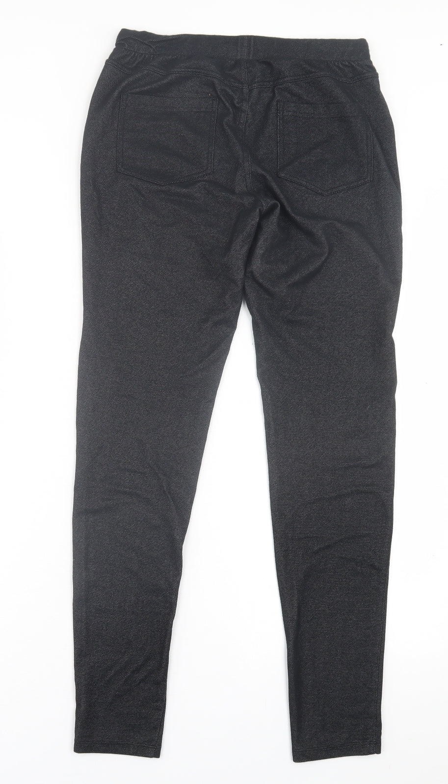 ESMARA Womens Black  Cotton Capri Leggings Size S L28 in