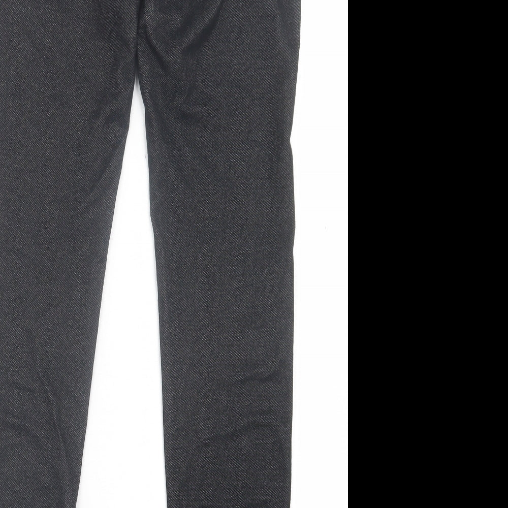 ESMARA Womens Black  Cotton Capri Leggings Size S L28 in