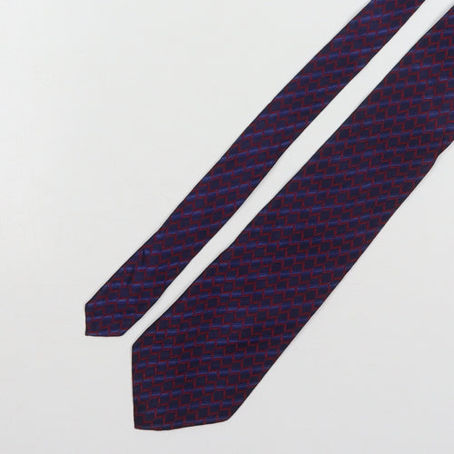 Savoy Taylors Guild Mens Multicoloured Geometric Silk Pointed Tie One Size